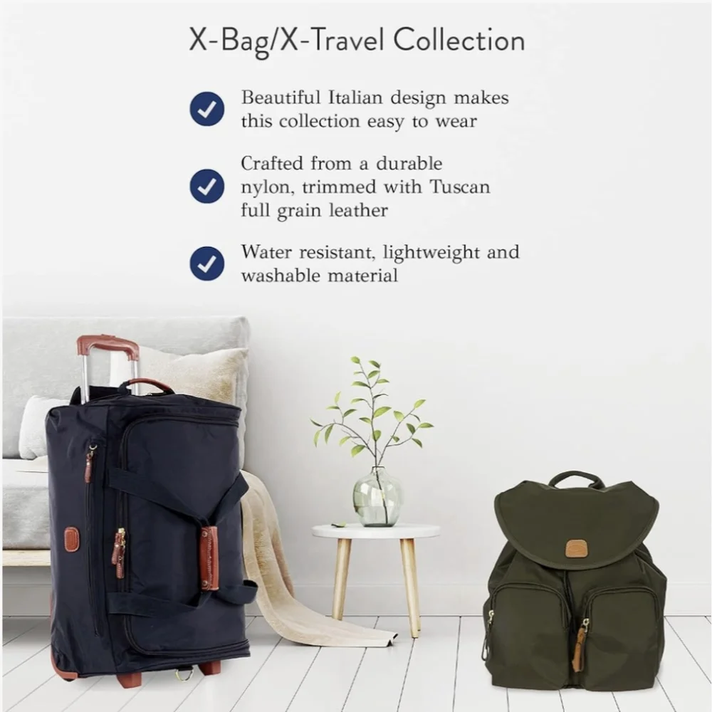 Rolling Duffel Bag - 21 Inch Carry On Travel Bag for Men and Women - Lux…